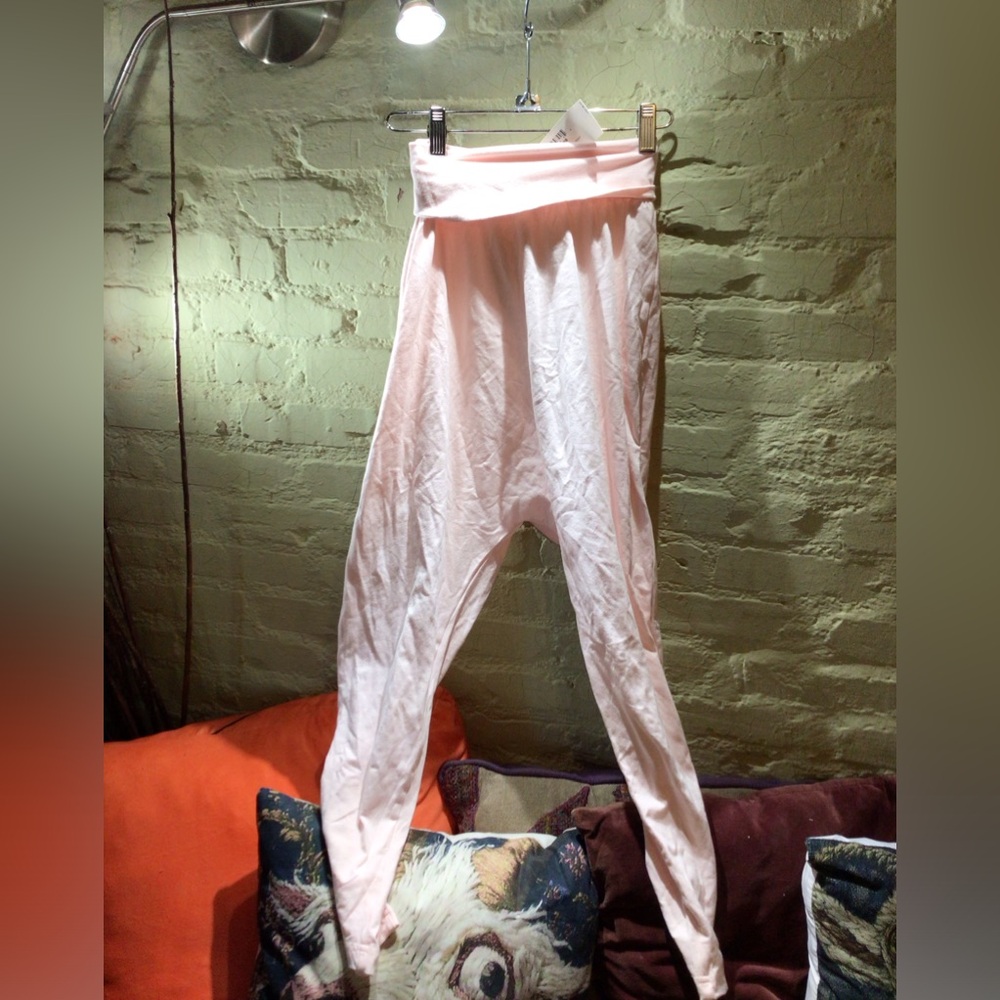 NEW! Rare American Apparel harem Light Pink High-Waist Lounge Leggings